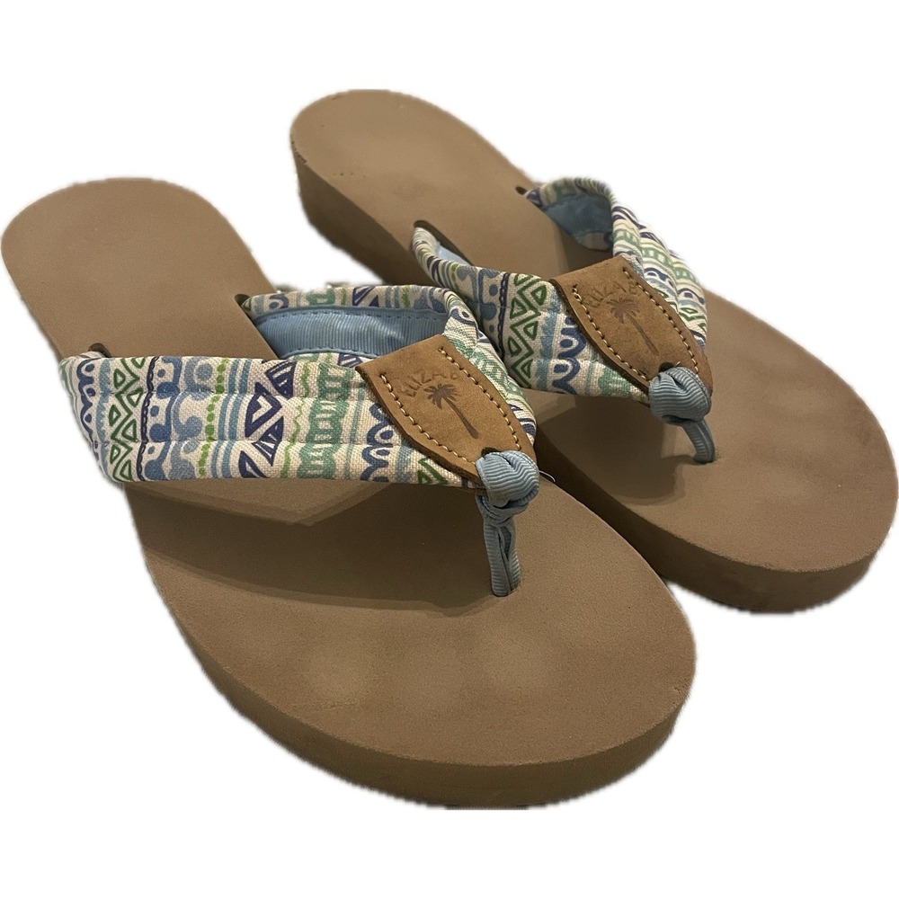 Eliza B Flip-Flops Size 9 beach vacation travel (Usually runs Small & Narrow)